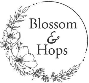 Blossom and Hops Logo black on transparent